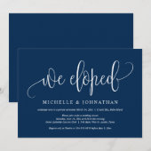 私たちだけで結婚式を挙げました 結婚式 挙式 お祝い ご案内 招待状 (正面/裏面)