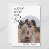 私たちだけの小さな結婚式 何も特別なものはないけれど愛だけの結婚式 招待状 (正面)