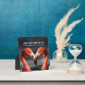 私たちだけの特別な時間 フラミンゴ バレンタイン クリスチャン フォトプラーク (インサイチュ)