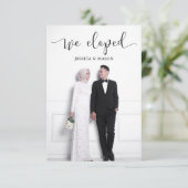 私たちだけの結婚報告と招待状の写真 招待状 (スタンド正面)