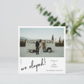 私たちだけの結婚報告インスタント写真 招待状 (スタンド正面)