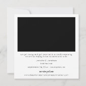 私たちだけの結婚報告インスタント写真 招待状 (裏面)