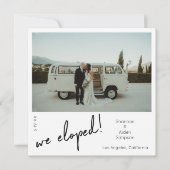 私たちだけの結婚報告インスタント写真 招待状 (正面)