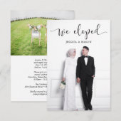 私たちだけの結婚報告 フォト 招待状 (正面/裏面)