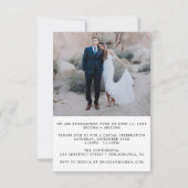 私たちだけの結婚報告 招待状 (裏面)