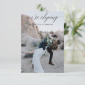 私たちだけの結婚式のお知らせ招待状 招待状 (スタンド正面)