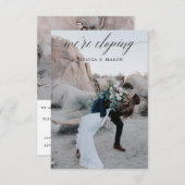 私たちだけの結婚式のお知らせ招待状 招待状 (正面/裏面)