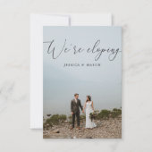 私たちだけの結婚式のお知らせ招待状 招待状 (正面)