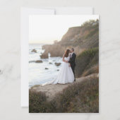 私たちだけの結婚式のお知らせ | フォトテンプレート 招待状 (裏面)