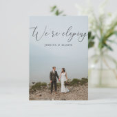 私たちだけの結婚式のお知らせ 招待状 (スタンド正面)