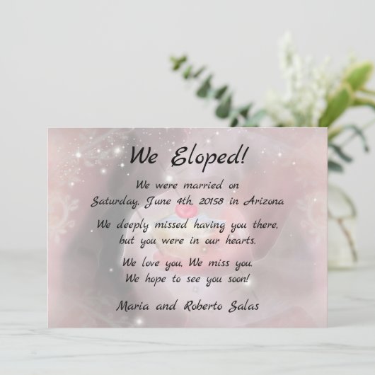 私たちだけの結婚式3 案内状 (スタンド正面)