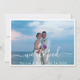 私たちだけの結婚式 カスタム写真 ウェディング 案内状