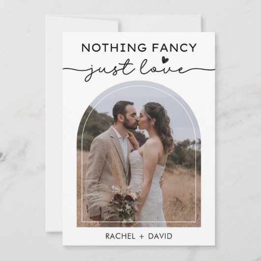 私たちだけの結婚式 カード アーチ フォト 結婚式報告 (正面)