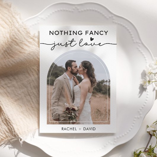 私たちだけの結婚式 カード アーチ フォト 結婚発表