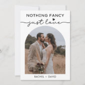 私たちだけの結婚式 カード アーチ フォト 結婚発表 (正面)