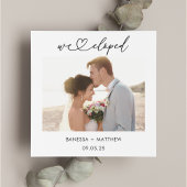 私たちだけの結婚式 フォトカリグラフィー スクリプト ウェディング 案内状