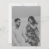 私たちだけの結婚式 フォト発表カード 招待状 (裏面)