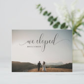 私たちだけの結婚式 結婚報告写真 招待状 (スタンド正面)