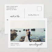 私たちだけの結婚式　結婚発表ポストカード5 案内ポストカード (正面/裏面)
