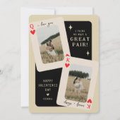 私たちって最高のペアよ キング/クイーン フォト バレンタイン シーズンカード (正面)