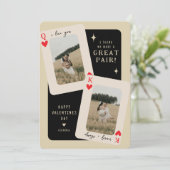 私たちって最高のペアよ キング/クイーン フォト バレンタイン シーズンカード (スタンド正面)