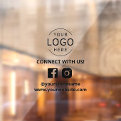 私たちとつながる ソーシャルメディアマーケティング ウィンドウサイン (シート2)