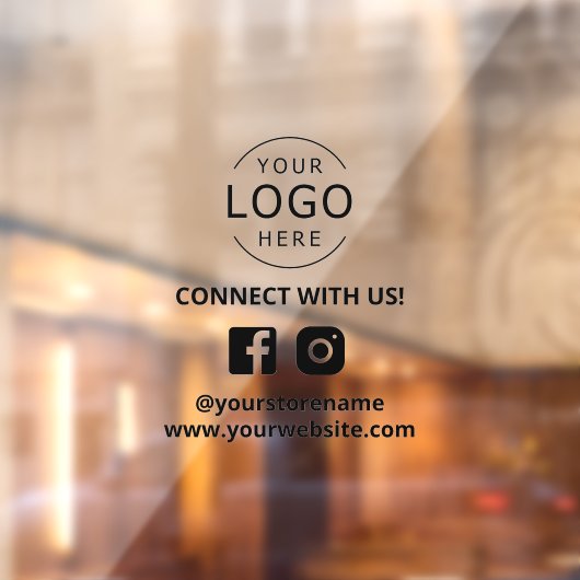 私たちとつながる ソーシャルメディアマーケティング ウィンドウサイン (シート2)