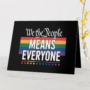 私たちとは国民すべてを意味する アメリカ憲法 LGBT カード