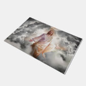 私たちとイエスがあなたを歓迎する ドアマット (アングル)