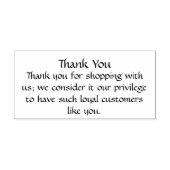 私たちとショッピングありがとう ラバースタンプ (インプリント)