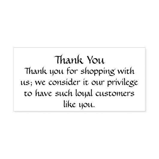 私たちとショッピングありがとう ラバースタンプ (インプリント)