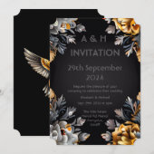 私たちと一緒にお互いの新しい旅を始めましょう 招待状 (正面/裏面)