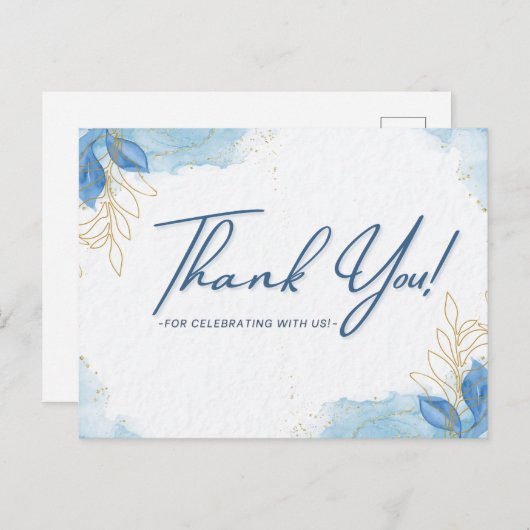 私たちと一緒にお祝いしてくれてありがとう ポストカード (正面/裏面)