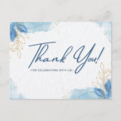 私たちと一緒にお祝いしてくれてありがとう ポストカード (正面)