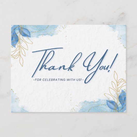 私たちと一緒にお祝いしてくれてありがとう ポストカード (正面)