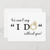 私たちと一緒にお願いします！ 結婚してください 招待状 (正面/裏面)