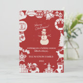 私たちと一緒にホリデー・ジョリー・クリスマスパーティーを楽しみましょう！ シーズンカード (スタンド正面)