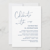 私たちと一緒に現代のウェディングエロープメントを祝いましょう 招待状 (正面)