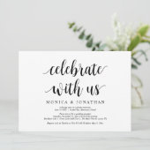 私たちと一緒に現代的な農村風結婚式の挙式をお祝いしよう 招待状 (スタンド正面)