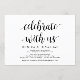 私たちと一緒に現代的な農村風結婚式の挙式をお祝いしよう 招待状