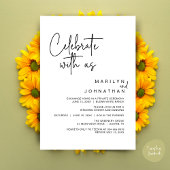 私たちと一緒に祝いましょう ウェディングエロープメントディナーパーティー 招待状