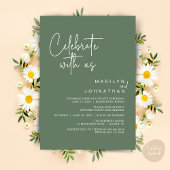 私たちと一緒に祝いましょう ウェディングエロープメントディナーパーティー 招待状