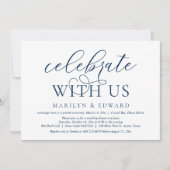 私たちと一緒に祝いましょう ウェディングエロープメントパーティー招待状 招待状 (正面)