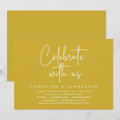 私たちと一緒に祝いましょう, 結婚後の隠遁パーティー I 招待状 (正面/裏面)