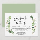 私たちと一緒に祝おう, ウェディングエロープメントパーティー 招待状 (正面/裏面)