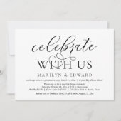 私たちと一緒に祝おう, ウェディングエロープメントパーティー 招待状 (正面)