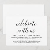 私たちと一緒に祝おう, ウェディングエロープメント 招待状 (正面/裏面)