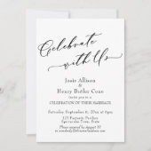 私たちと一緒に祝おう ウェディング・レセプション, 赤いポピー 招待状 (正面)