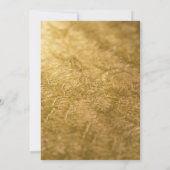 私たちと一緒に祝おう エレガントゴールド手書きパーティ 招待状 (裏面)