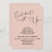 私たちと一緒に祝おう プレーブルーシュ レセプションのみ 招待状 (正面/裏面)